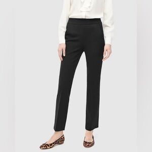 NWOT J. Crew Remi Bi-Stretch Cotton Pant in Black